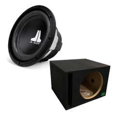 JL Audio 10" W0v3 Subwoofer + RoxBox 10" Single Vented Enclosure