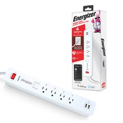 Energizer Smart Wifi Surge Protector 4 Outlets with 2 USB Ports