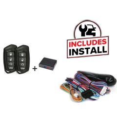 Code Alarm 1-Way Remote Starter with Two 1-Way 4-Button Remotes + Install Package